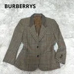 BURBERRY 博柏利 夾克外套 皮革 千鳥格紋 日本直送 二手