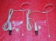 2 x Single Earhook Headset Mic with 4 pin XLR Connector for SHURE Wireless *NEW*