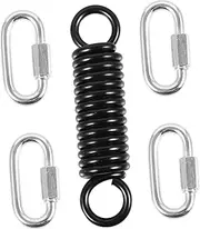 BESPORTBLE 1 Set Hammock Spring Kit Heavy Duty Metal Spring Set for Porch and Hanging Accessories with Rotation Adapter for Chairs Punching Bags and More