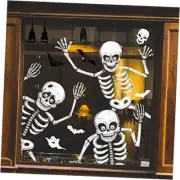 Halloween Window Clings Decals for Window Glass Decorations, Halloween Window