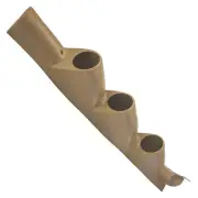 GlowShift Tan Triple Gauge 52mm Pillar Pod for 11-16 Ford Super Duty PowerStroke (for: Ford)