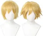 Short Blonde Cosplay Wig Halloween Costume Cat Wig for Men