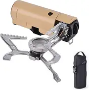 Solohike Camping Stove Portable Camping Stove Foldable with Storage Bag for Outdoor Camping Hiking Backpacking (Khaki)