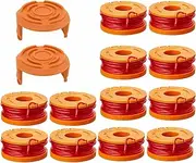 LEIMO Trimmer Spool Line for Worx，Edger Spool Compatible with Worx Trimmer spools Weed Eater String,Trimmer Line Refills 0.065 inch for Electric String Trimmers，Weed Wacker Spool Parts