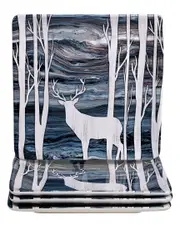 Certified International Set of 4 Fluidity Lodge Dinnerware Set