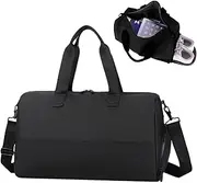 [Clufar] Sports Bag Travel Bag Men Women 32L with Shoe Compartment Waterproof for Sports Weekender Sauna Bag for Swimming Gym Duffel Bag Training Bag for Fitness Sauna Travel