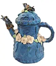 Kate White Studio handmade Stoneware Art-Pottery Fantasy Dragon Tea Pot