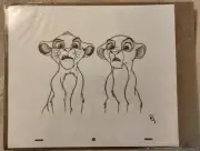 Disney The Lion King Simba & Nala Sketch Animation beautiful Art, skilled artist