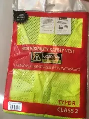 Cordova #V231PFR Class 2 Safety Vest Green , Lime Polyester Mesh, X-large