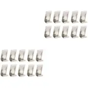 60 Pcs Swiss Clips Frameless Picture Hanging Photo Hardware Hook