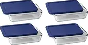 [Pyrex] 3 Cup Storage Plus Rectangular Dish with Plastic Cover (4)