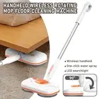 AU Handheld Rechargeable Cordless Electric Spin Mop LED Headlight Floor Cleaning