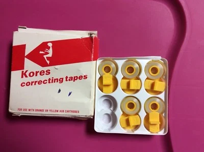 Dry Lift-Off Typewriter CORRECTING TAPES IBM 911 box of 5