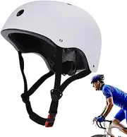 BUNIQ Hats for Women, Safety Hats, Cycling Hats with Adjustable Strap, Head Protector Safety Hats for Cycling Climbing White