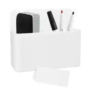 Magnetic Pencil Cup Locker Organizer, Pencil Storage Cup with Strong White