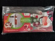 8 Christmas Gnomes Kitchen Appliance Handle Covers Set Cranberry Tweed Burlap