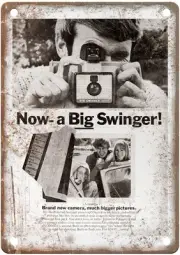 1968 Polaroid Vintage Film Camera Advertisement Retro Look Metal Sign C1576