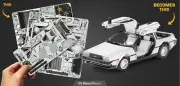 3D METAL PUZZLE Back to the Future Delorean Time Machine Car Model Building Kit