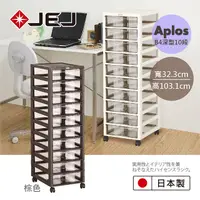 在飛比找PChome24h購物優惠-日本JEJ APLOS B4系列 文件小物收納櫃深型10抽附