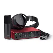 Focusrite Scarlett 2i2 Studio 4th Gen USB Audio Interface w. Mic & Headphones