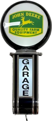 Massive John Deere Tractor Mower GARAGE Wall Sign Led Bar Lighting Light