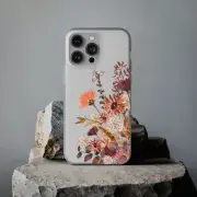 Autumn Wildflower Fall Leaves iPhone 15 14 13 12 11 Pro Max Plus Mini Flexi Case