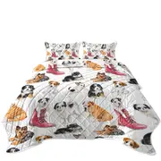 Dogs Puppies Coverlet