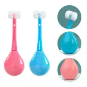 2 Pcs Baby Toothpaste Kids Tumbler Toothbrush Tools Toothbrushes Toddler