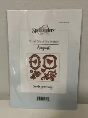Spellbinders Small Die Of The Month, Large And Small Birds, Sprig, #DOM-AUG18