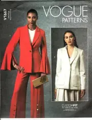 Vogue V1667 Misses 6 to 14 Blazer Jacket Uncut Sewing Pattern