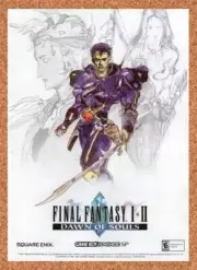 Final Fantasy 1 + 2 Dawn Of Souls GBA Original 2005 Two-Sided Poster 14" x 20"