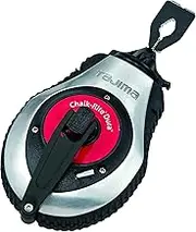 Tajima CR401S Chalk-Rite Chalk Box - Extra Heavy-Duty Dura 1mm Chalk Snap Line with Integrated Handle Release