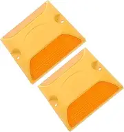 BESPORTBLE 2Pcs High Visibility Reflective Road Markers for Enhanced Night Safety Double Sided Road Reflectors for Street and Highway Use Durable Reflectivity for
