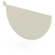 NSW NEW Stratco Half Round Gutter Stop End Moss Vale Sand