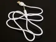 1x USB 2.0 To DC 2.5mm Elbow 2A Charging Line Mono Audio Line USB Plug