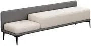 Bed End Bench End of Bed Bench Foot of Bed Bench Entryway Bench Storage Ottoman Bench Leather Bench Bedroom Bench(Gray,175 * 40 * 52cm)