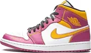 [Jordan] Mens Air 1 Mid Dia De Los Muertos - White/Fuchsia-Orange-Black Dc0350 100 - Size 8.5