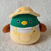 Squishmallows 7.5" inch Avery the Duck in Overalls plush toy