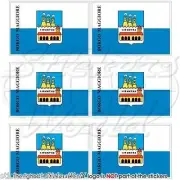 BORGO MAGGIORE Castello Flag San Marino Mobile Cell Phone Mini Stickers 1.6" x6