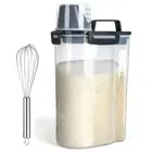 Stainless Steel Whisk Rice Airtight Dry Food Storage Containers Bpa Free Plastic