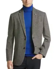 Ben Sherman Men's Black and White Houndstooth Sport Coat MSRP $295
