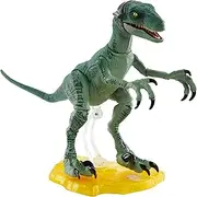 Jurassic World Amber Collection Velociraptor Delta 6-in Collectible Dinosaur Action Figure with Movie-Authentic Detail, Movable Joints & Figure Display Stand; for Ages 8 Years & Up
