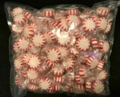Peppermint STARLIGHT MINTS Wrapped BULK Candy Starlite Mints- ONE POUND