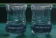 Unique Turkish Style- One Shot Istanbul - Shot Glasses Set of 2