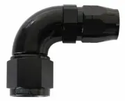Aeroflow STEPPED 90 DEG HOSEEND -8 HOSETO -10AN EXPANDER HOSE END BLACK