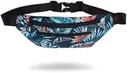 [PLAYKING] Fanny Pack Waist Bag for Men Women Soft Polyester Lightweight with Phone Hole and Adjustable Strap for Outdoor Running Traveling 15 Color (X03)