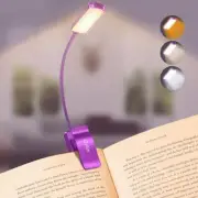 Gritin 9 LED Rechargeable Book Light for Reading in Bed-Eye Caring Dark Purple