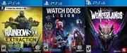 PS4 3 Game Bundle -Rainbowsix Extraction, Watch Dogs Legion, Tiny Tina's-Sealed