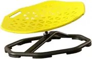 Generic Kids Swivel Chair Rotating Stool Stable Frame 360 Degree Rotation Wobble Chair Balance Toy Improve Balance Seasickness, Yellow