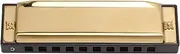 NDNCZDHC Harmonica, C Key Mouth Harp Plated Copper Plate Golden 10 Hole 20 Tone C Harmonica for Beginners